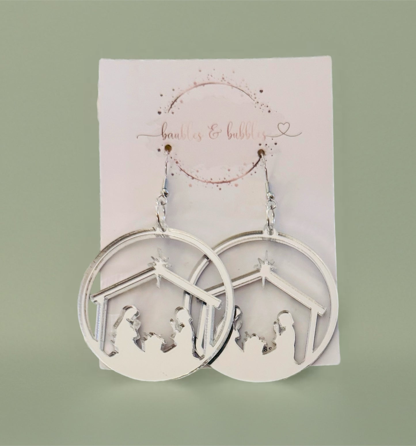 Globe Nativity - Silver