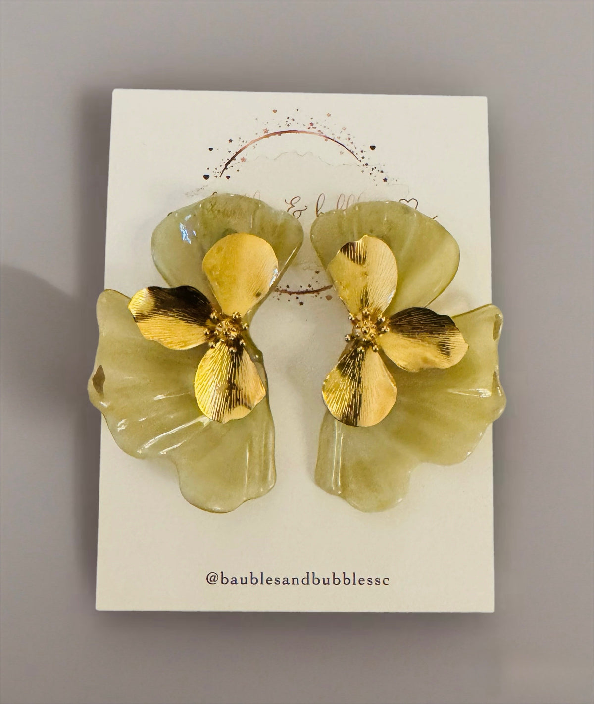 Sage Petal Earrings