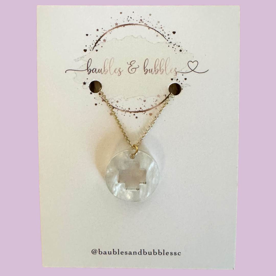 Pearl Cross Pendant Necklace