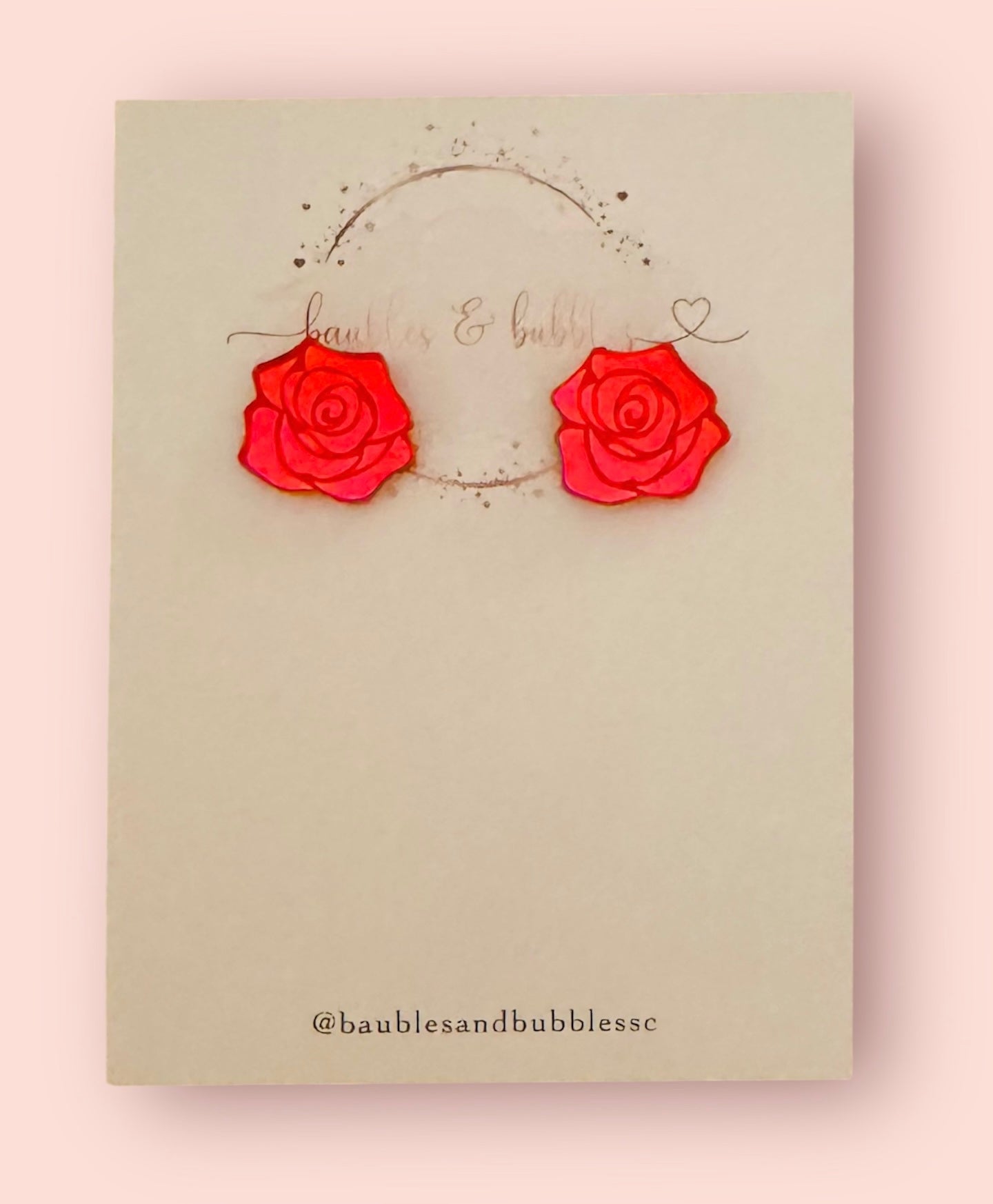 Rose Stud - Red