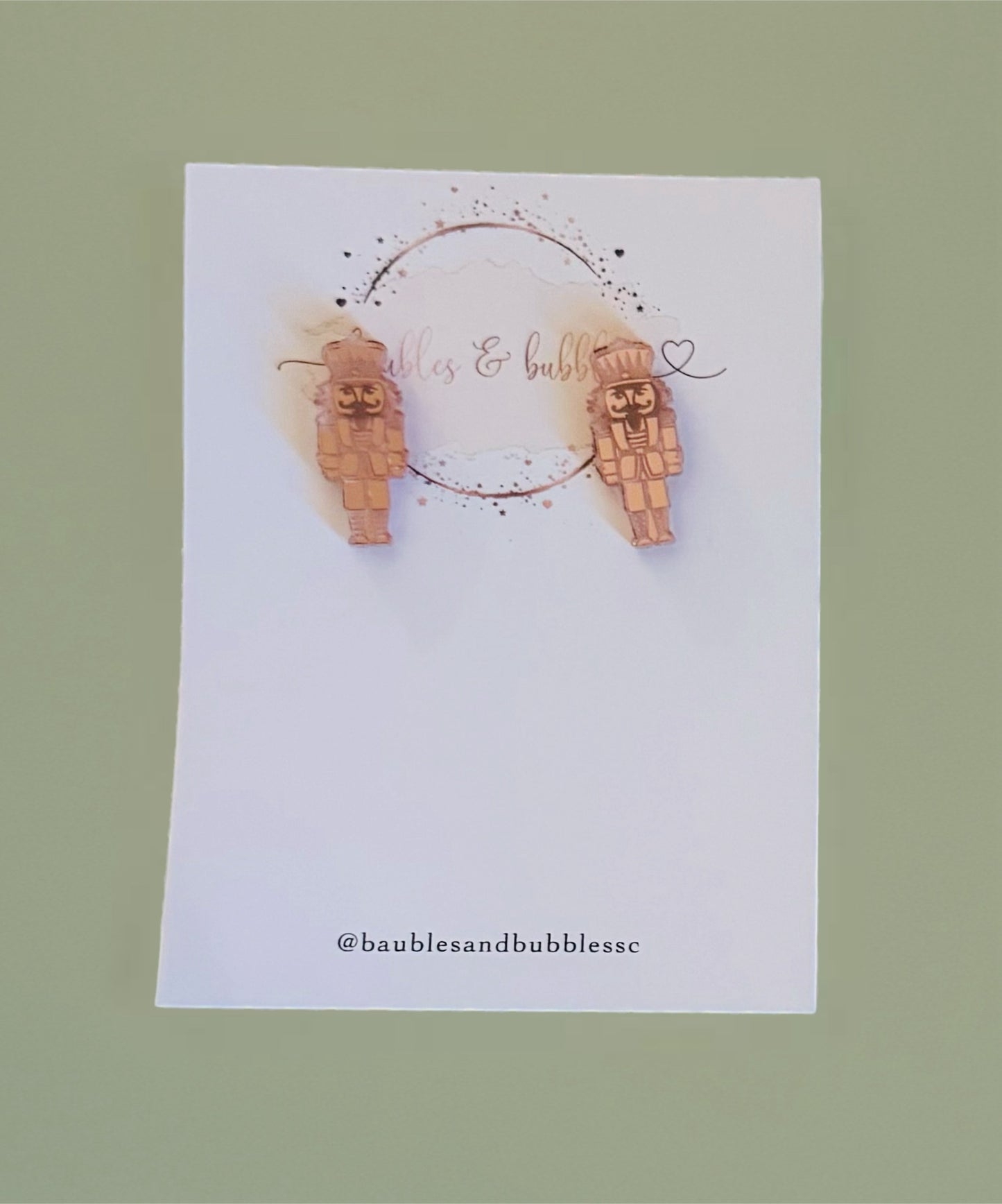 Nutcracker Stud - Rose gold