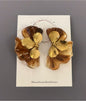 Tortoise Petal Earrings