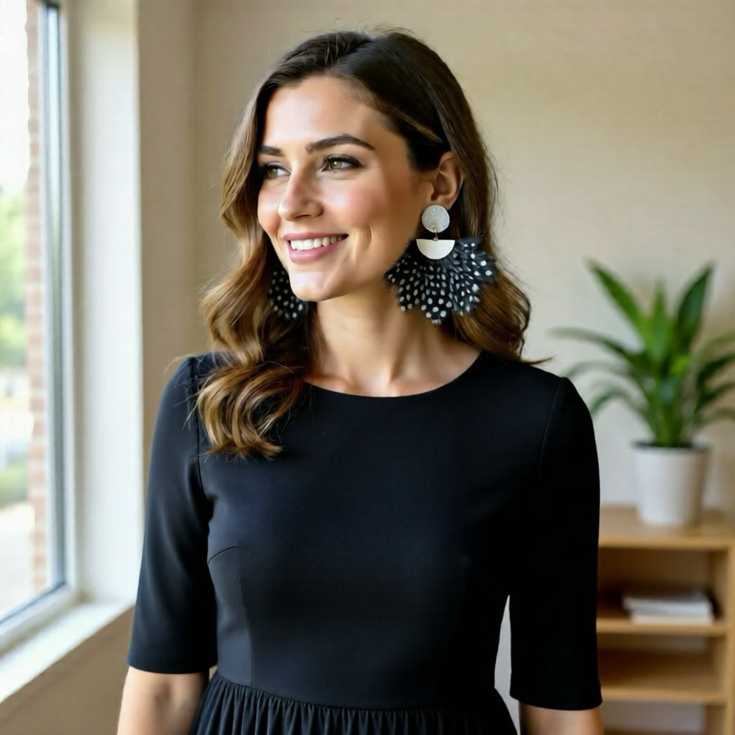 Feathered Grace - Pearl