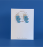 CC light blue stud