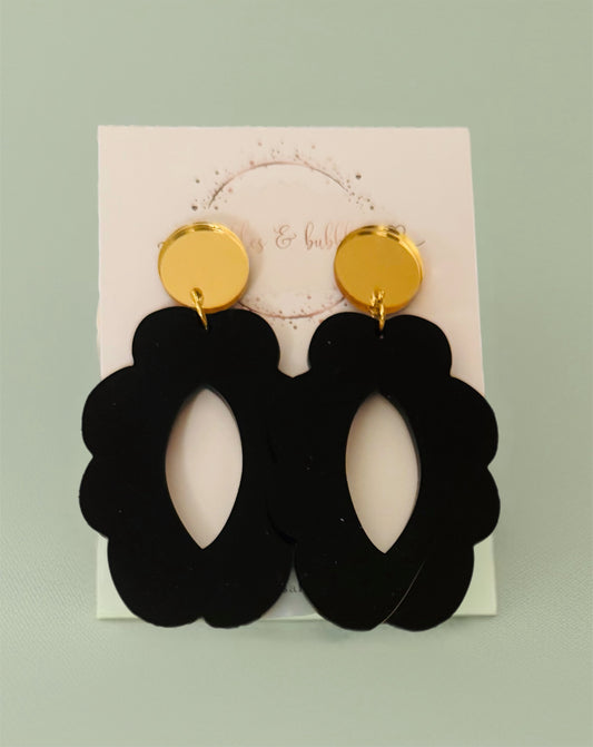 Bold Bloom - large black