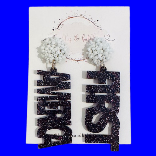 America First - Red White and Blue Glitter