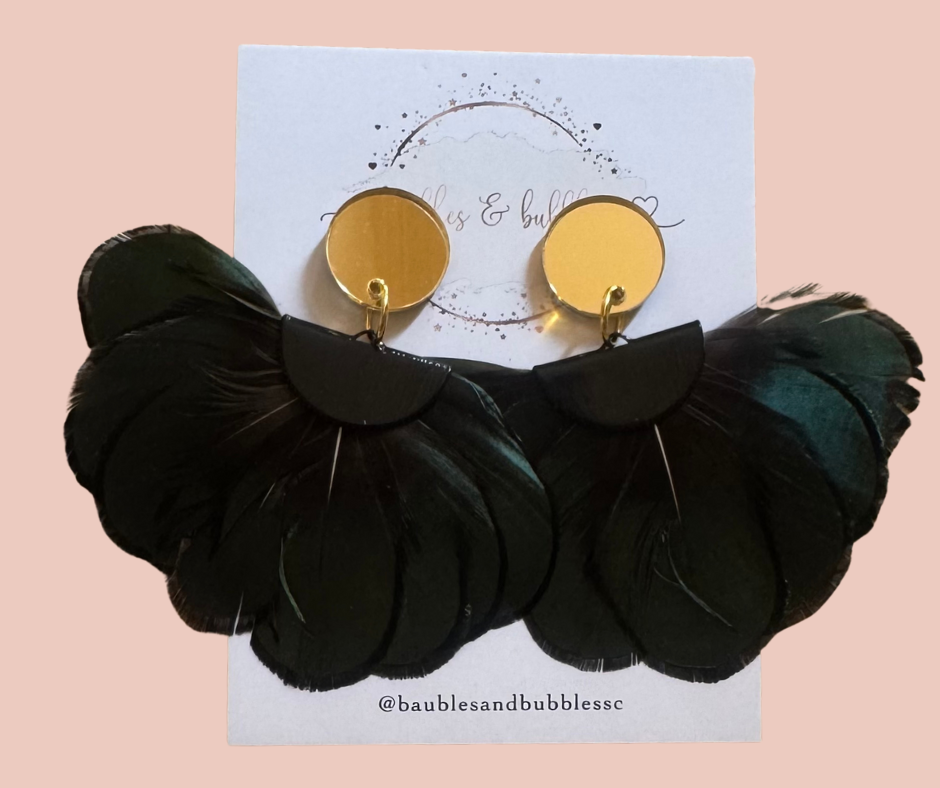 Feathered Emerald - Gold