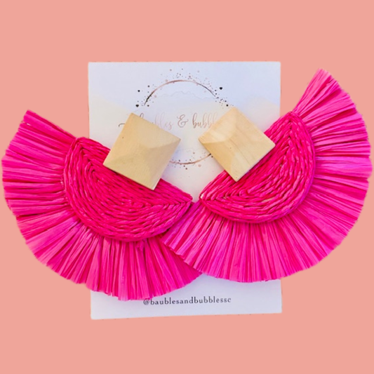 Fringe Flora - Hot Pink