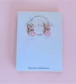 Peep Bunny Stud - Pink