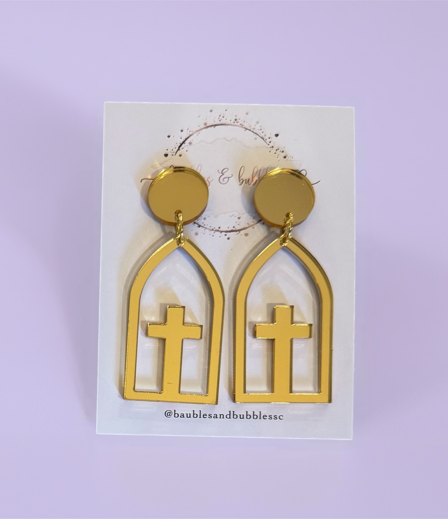 Cathedral Cross - Gold