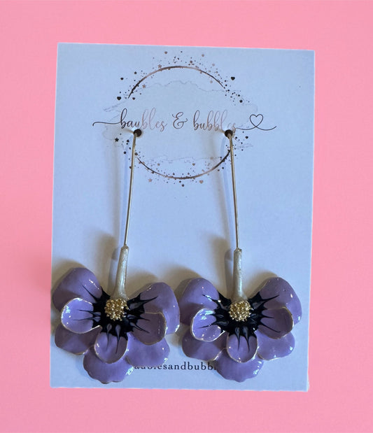 Lavender Stemmed Poppies