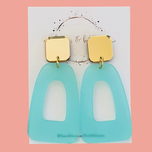 Modern Mist Acrylic Earrings