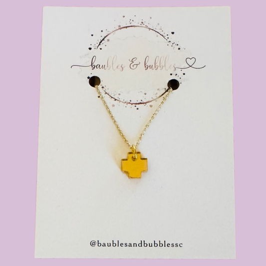 Tiny Cross Necklace