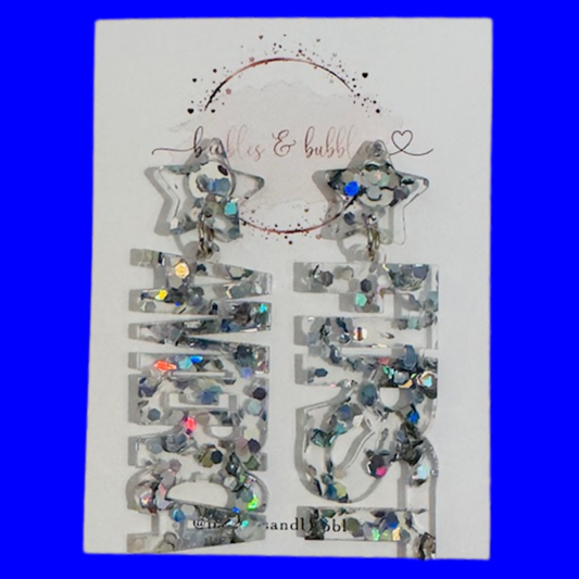 America First - Silver Confetti Glitter