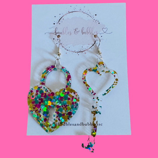 Confetti Lock and Key